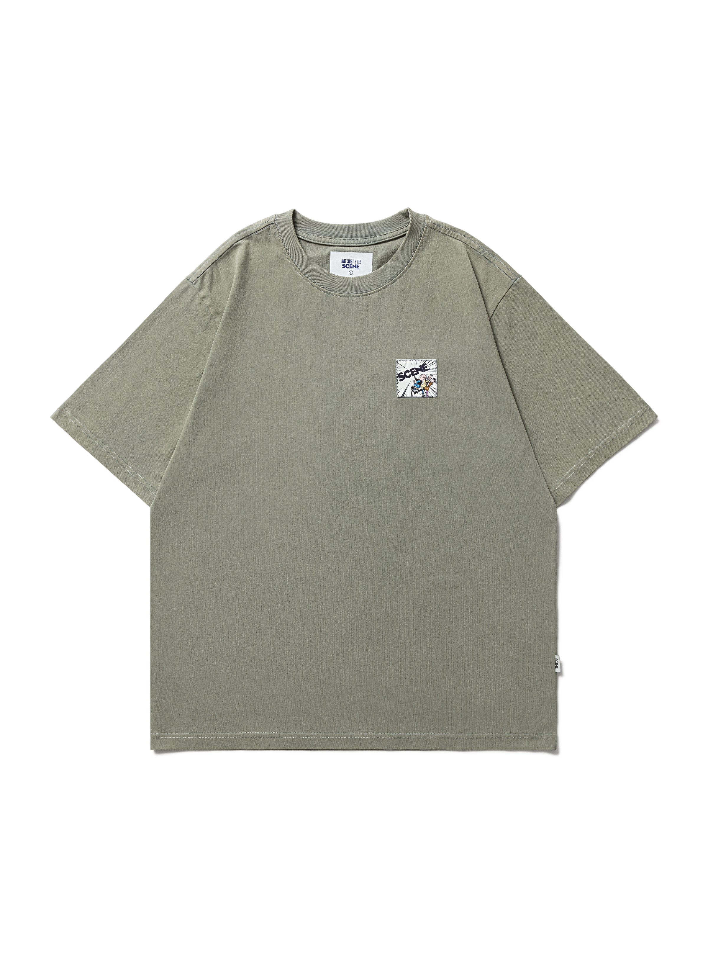 SCENE OMQ UNKNOWN TEE // GRY_WHT