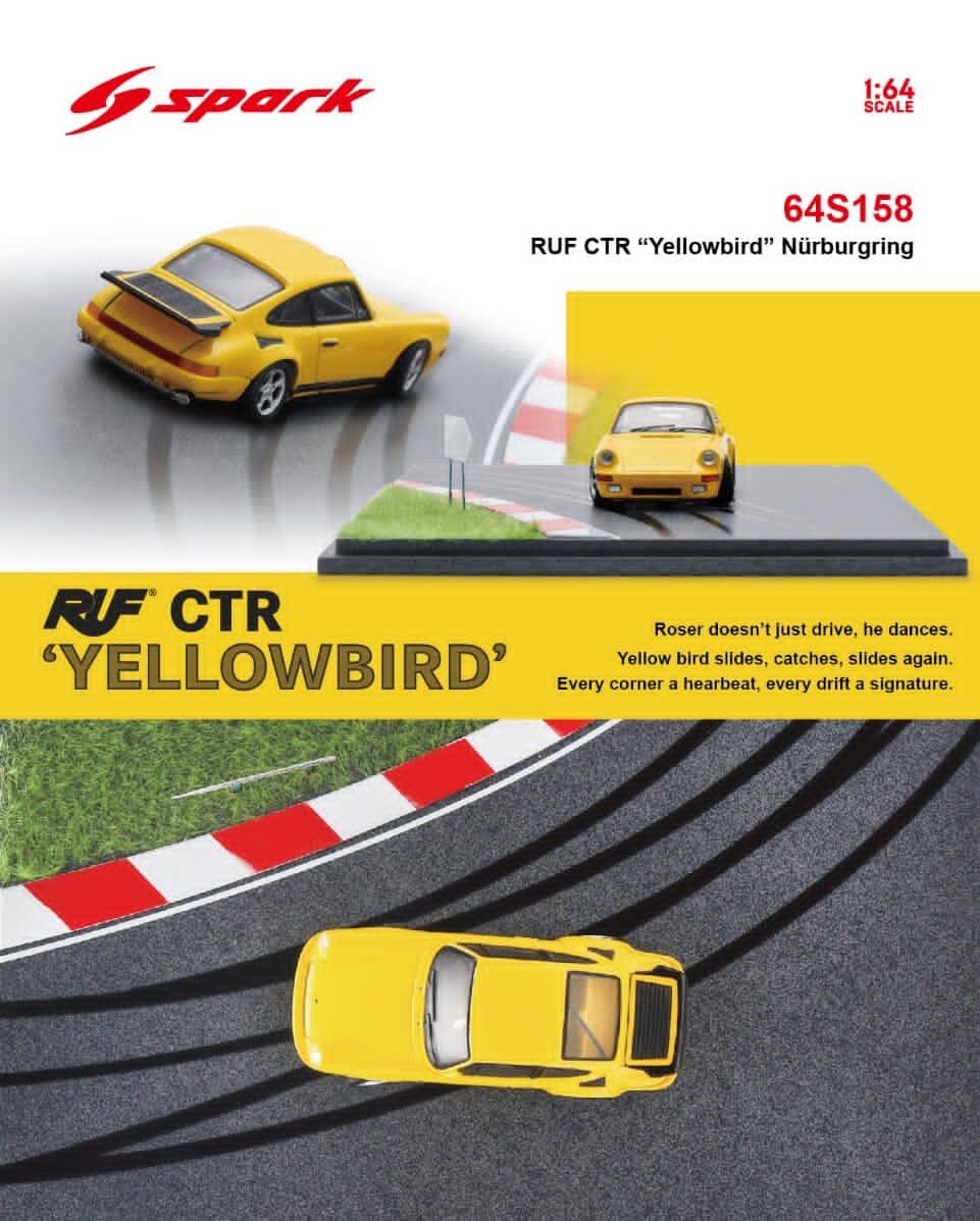 預訂:1/64 Spark RUF CTR "Yellowbird" Nürburgring (64S158 )