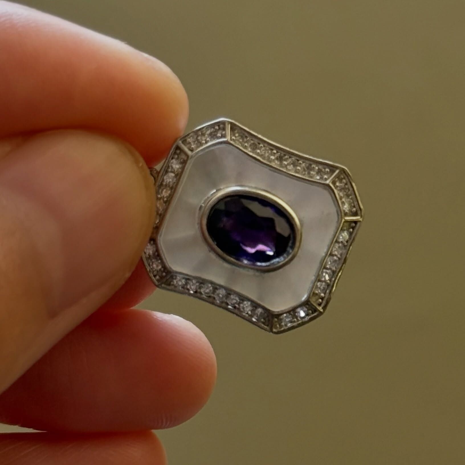 [原石] 紫水晶 925銀項鏈吊墜