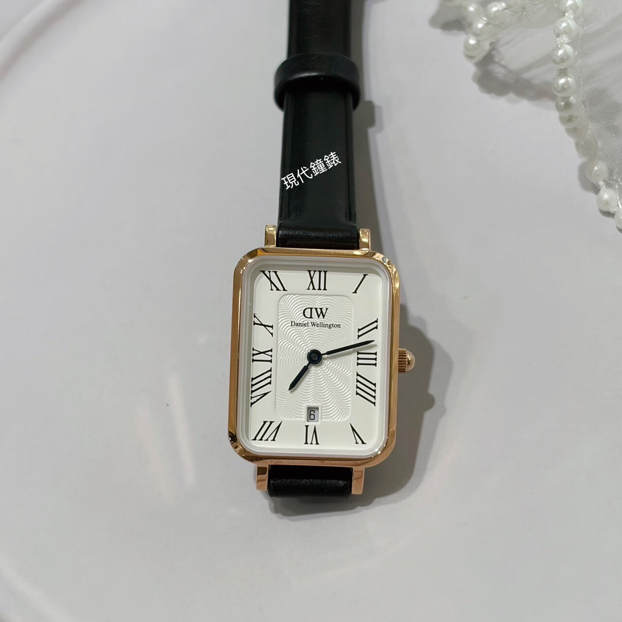 【DW Daniel Wellington】方形羅馬簡約女錶 DW00100862 20mm  現代鐘錶