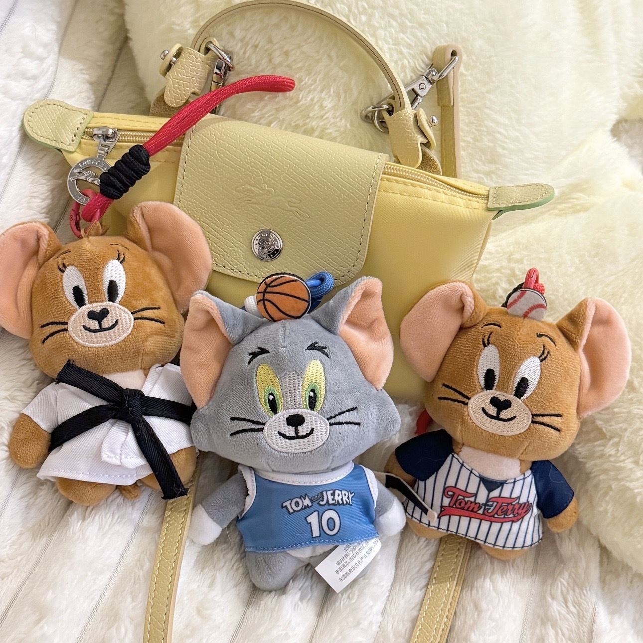 TOM & JERRY 湯姆貓與傑利鼠 運動系列 造型吊飾