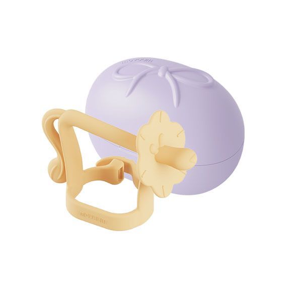 【MOYUUM】Premium Platinum Silicone Lion Teether Set with Case (Yellow)