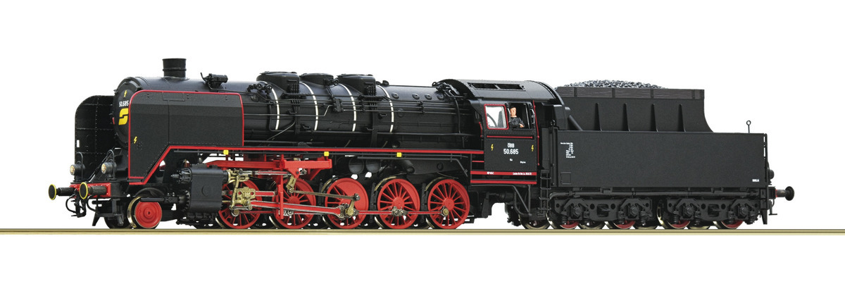 Roco 7110016 HO規 奧地利聯邦鐵路 (ÖBB) 50.685 型，數位音效蒸汽車