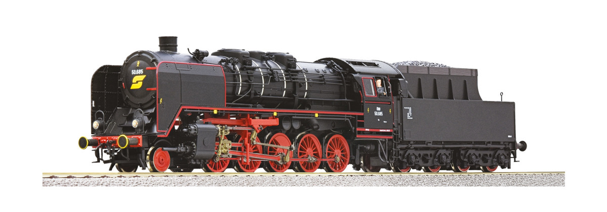Roco 7110016 HO規 奧地利聯邦鐵路 (ÖBB) 50.685 型，數位音效蒸汽車