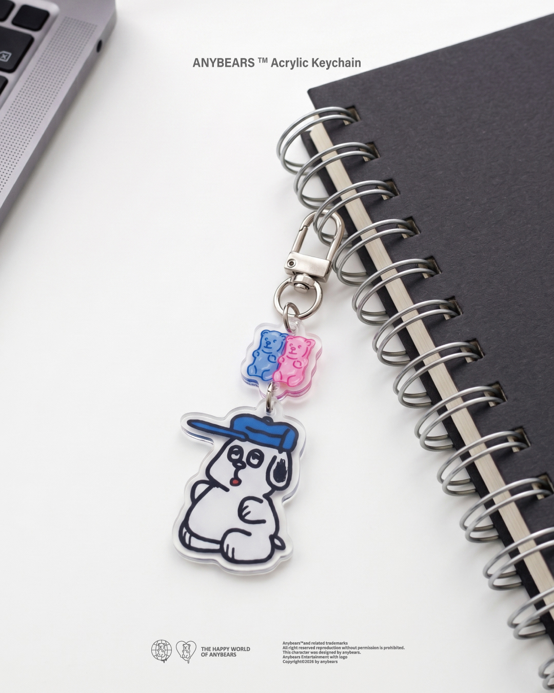 ANYBEARS® 歐拉熊 壓克力吊飾 OLABEAR Acrylic Keychain