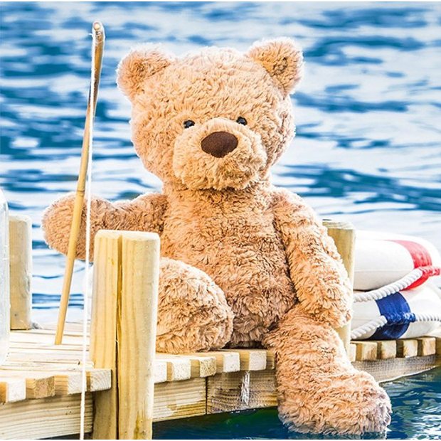 【樂森藥局】英國 Jellycat Bumbly Bear 熊寶貝／笨笨熊、絨毛玩偶