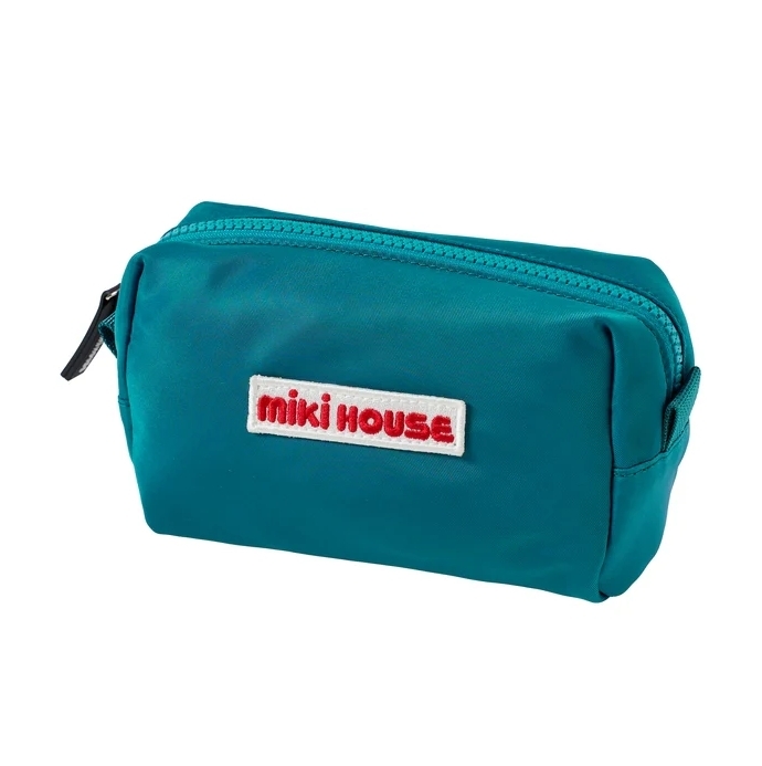 MIKI HOUSE LOGO簡約收納包-綠