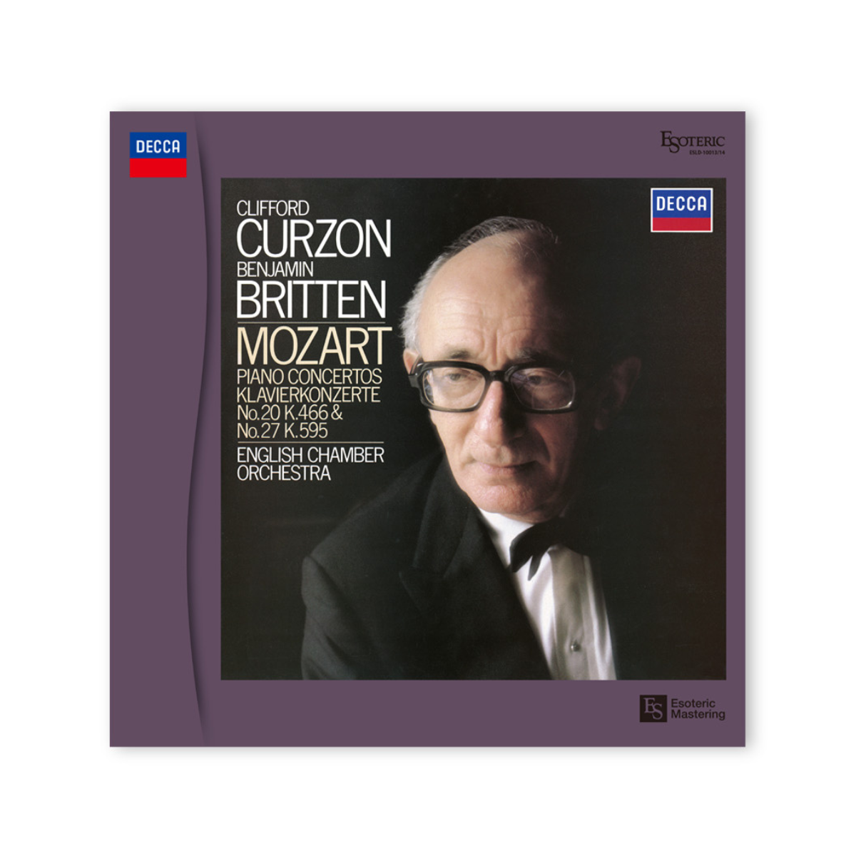 Esoteric MOZART Piano Concerto No. 20, No. 27 etc CURZON 莫札特：第 20 號與第 27 號鋼琴協奏曲 限量黑膠唱片 (2LP)