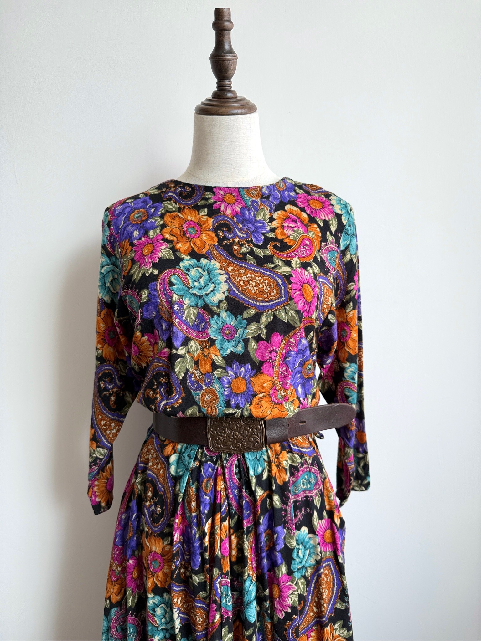 American-made floral dream-print vintage jumpsuit