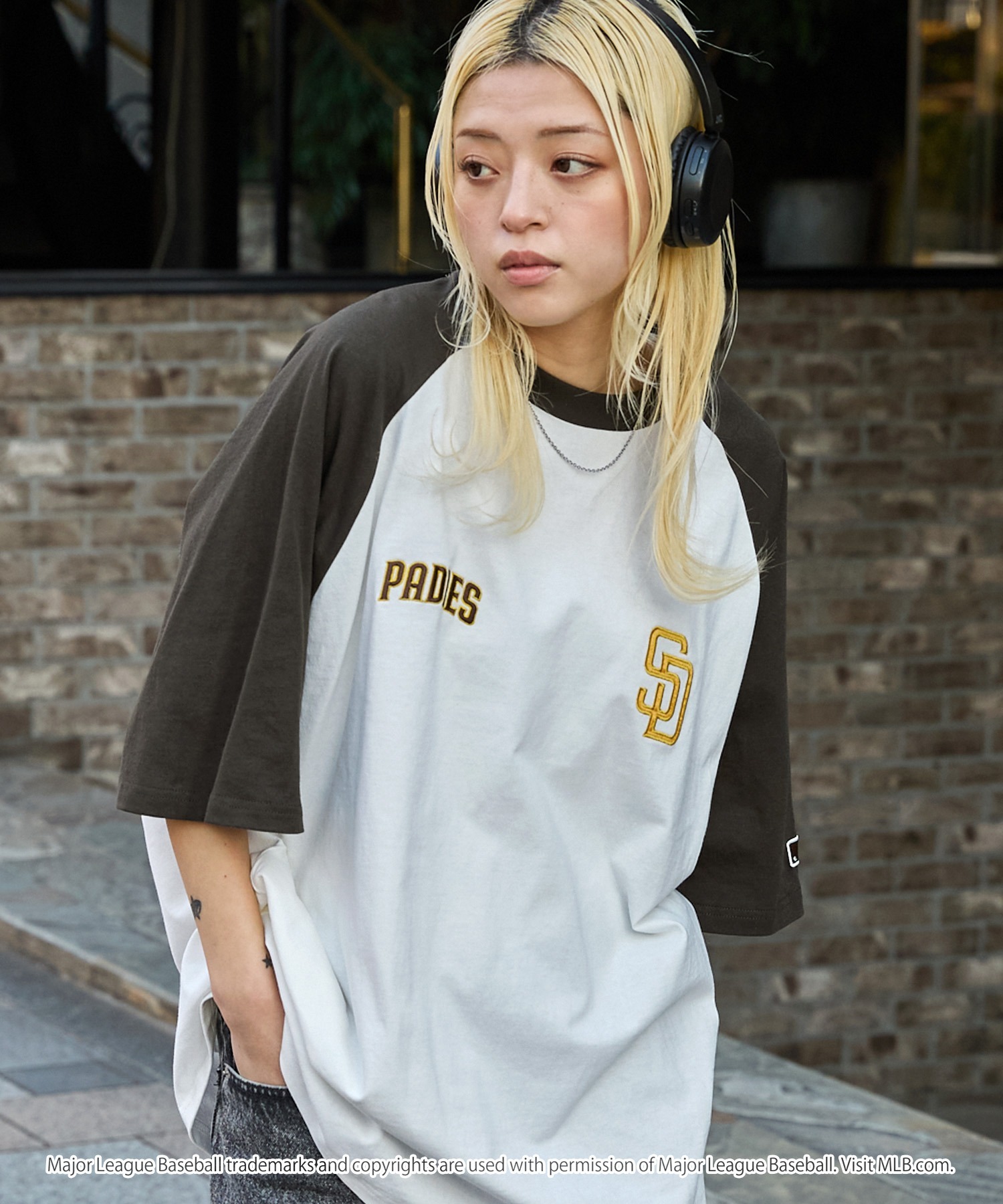 🇯🇵 MONO-MART x MLB 刺繡LOGO 美國職棒大聯盟 洛杉磯道奇 紐約洋基 聖地牙哥教士 寬鬆 插肩 拼接 短袖 短T / 預購