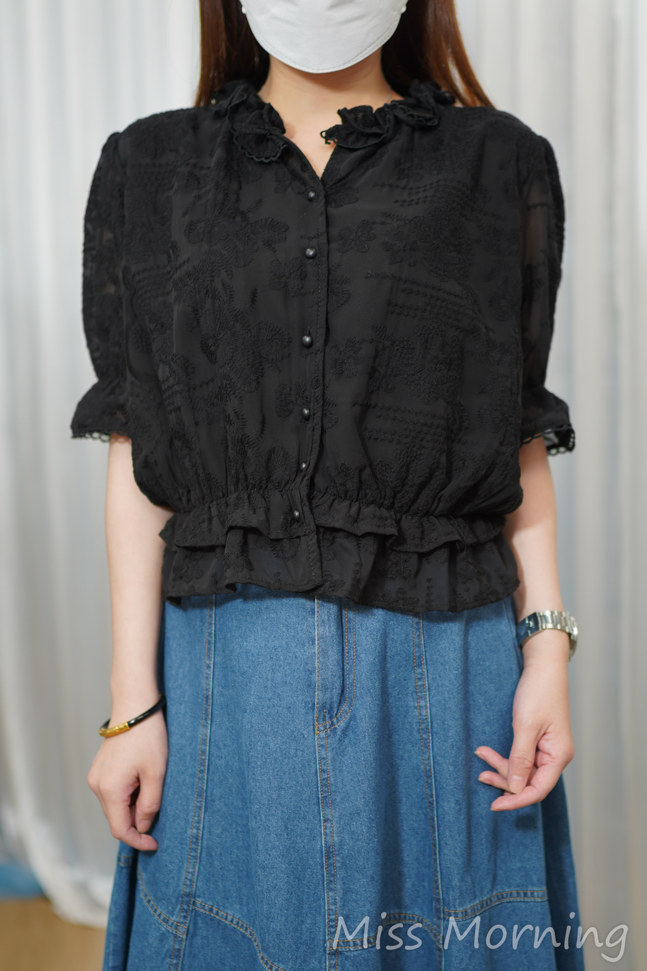靚款有內里刺繡上衣(15235)