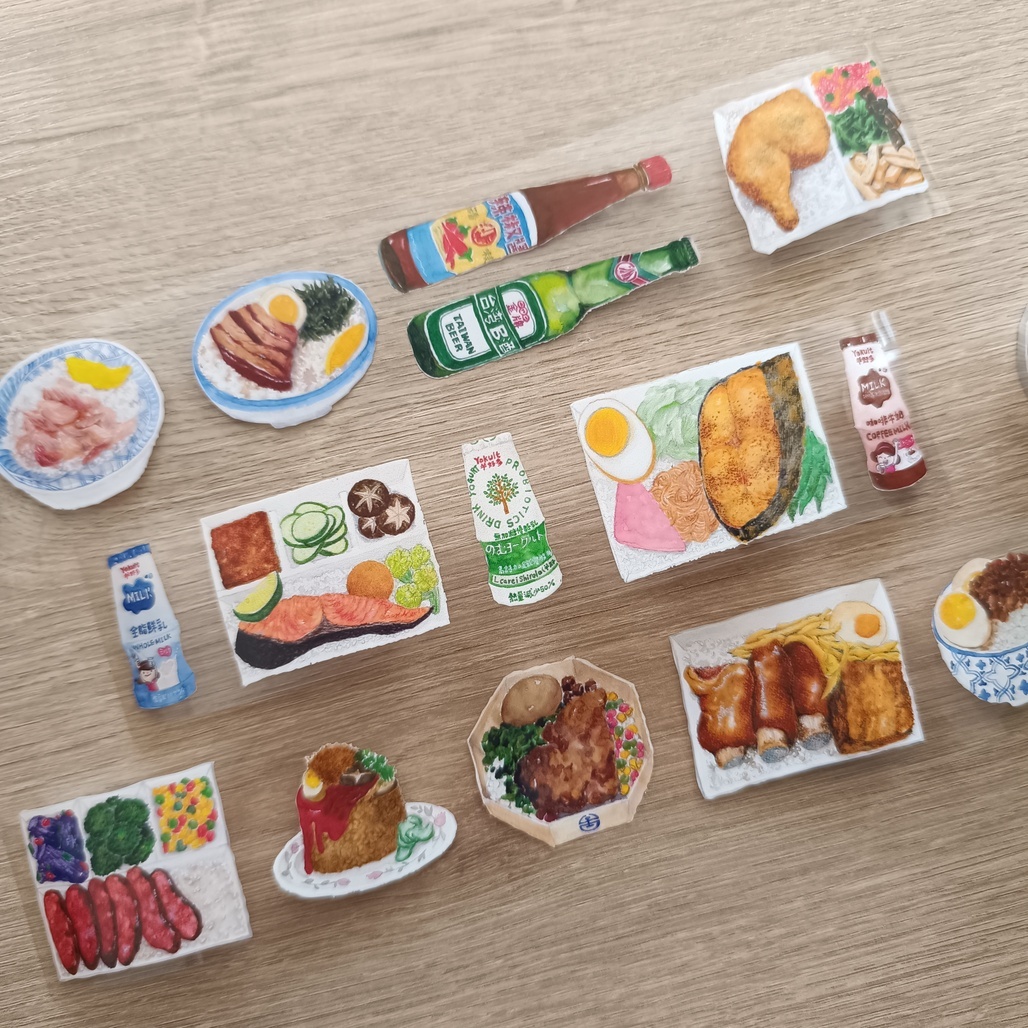 針線球．我不是在吃,就是在買吃的路上 4cm亮面PET膠帶 <整捲/分裝>