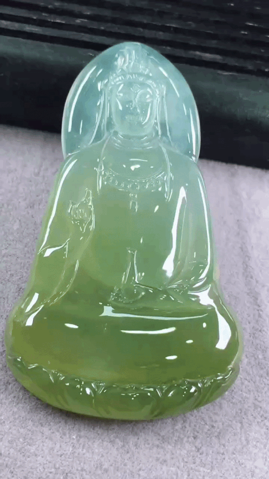 524355 翡翠素衣觀音