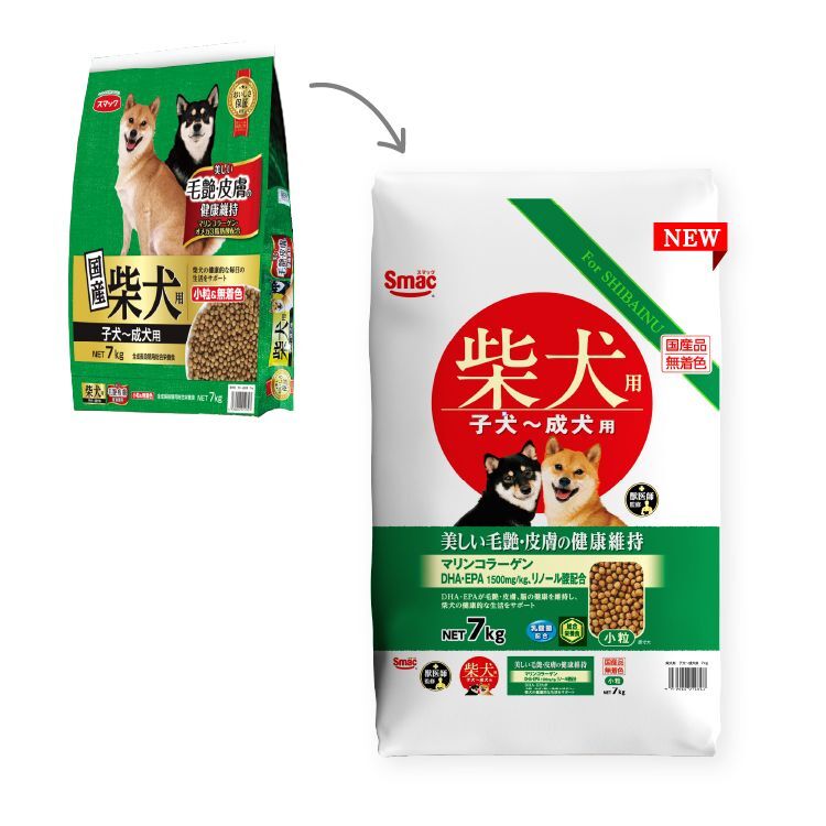 日本「日の味」SMACK 健膚艷毛全柴犬糧 7kg (JSM-2823)