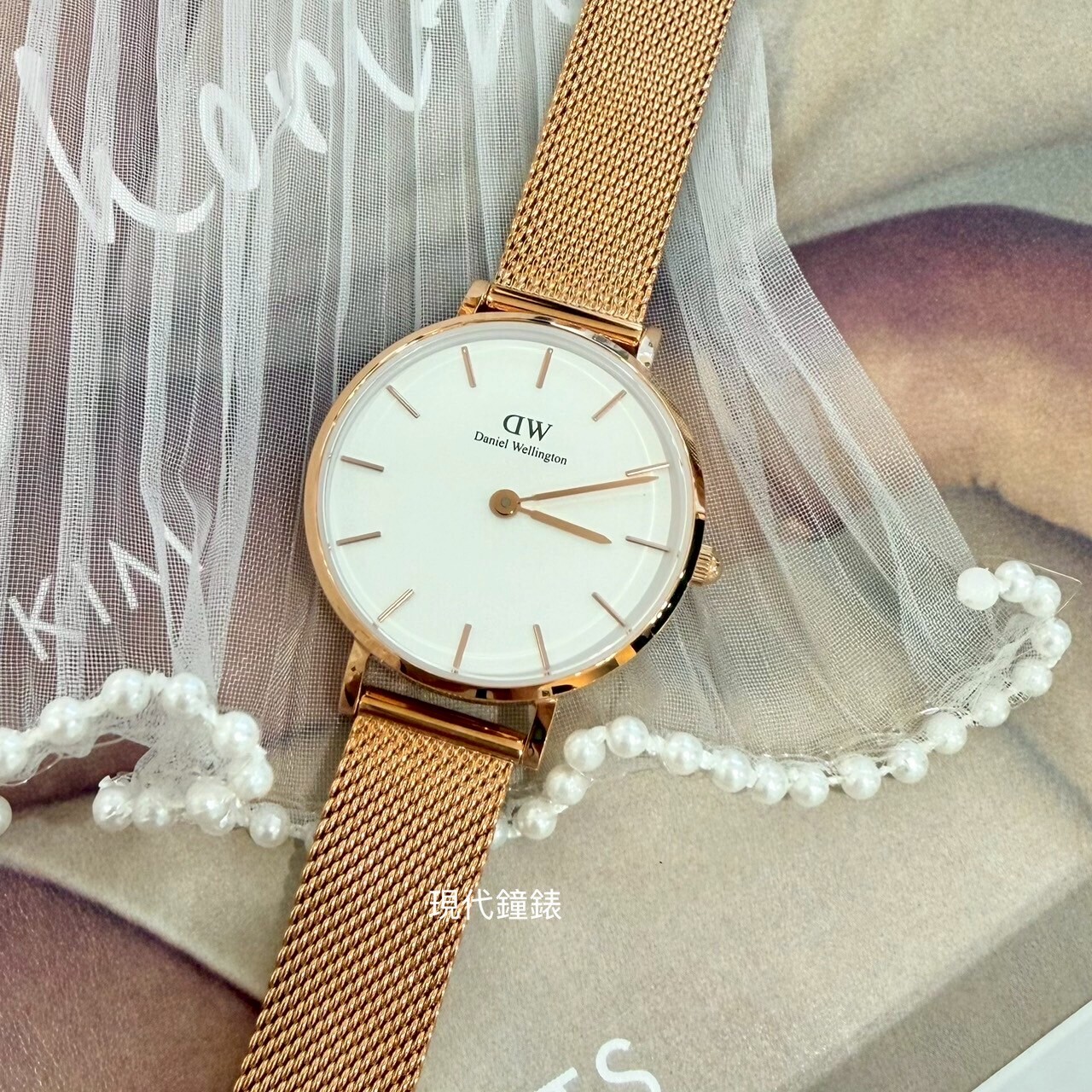 【DW Daniel Wellington】經典玫瑰金米蘭帶 女錶 DW00100219 28mm 現代鐘錶