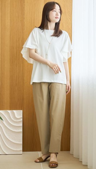 AL039 coen 防紫外線WELLTECT 美國棉質喇叭袖TEE