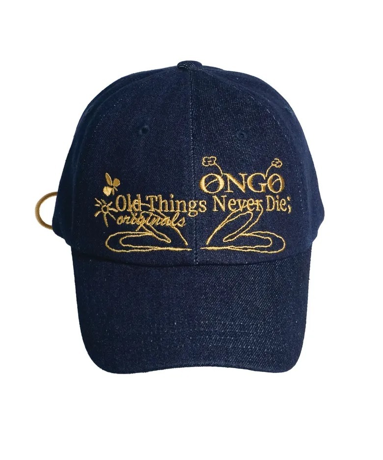 ONGO DENIM FLOWER KNOT CAP