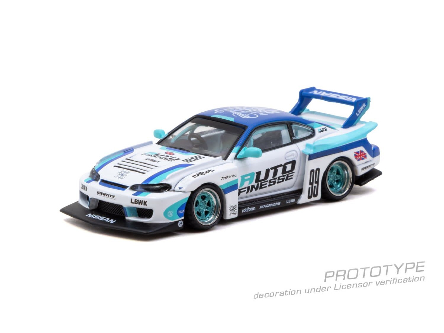 預訂:1/64 TARMAC LB-Super Silhouette Nissan SILVIA (S15)  Auto Finesse (T64-091-AF)