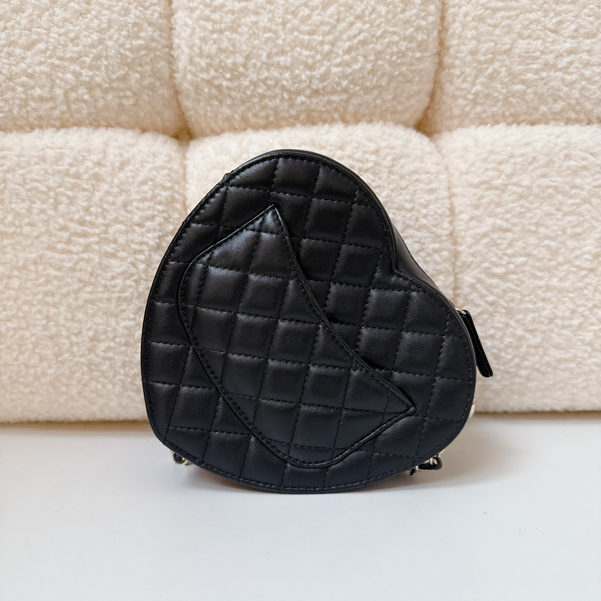 Chanel CC In Love Heart Bag - Black / GHW