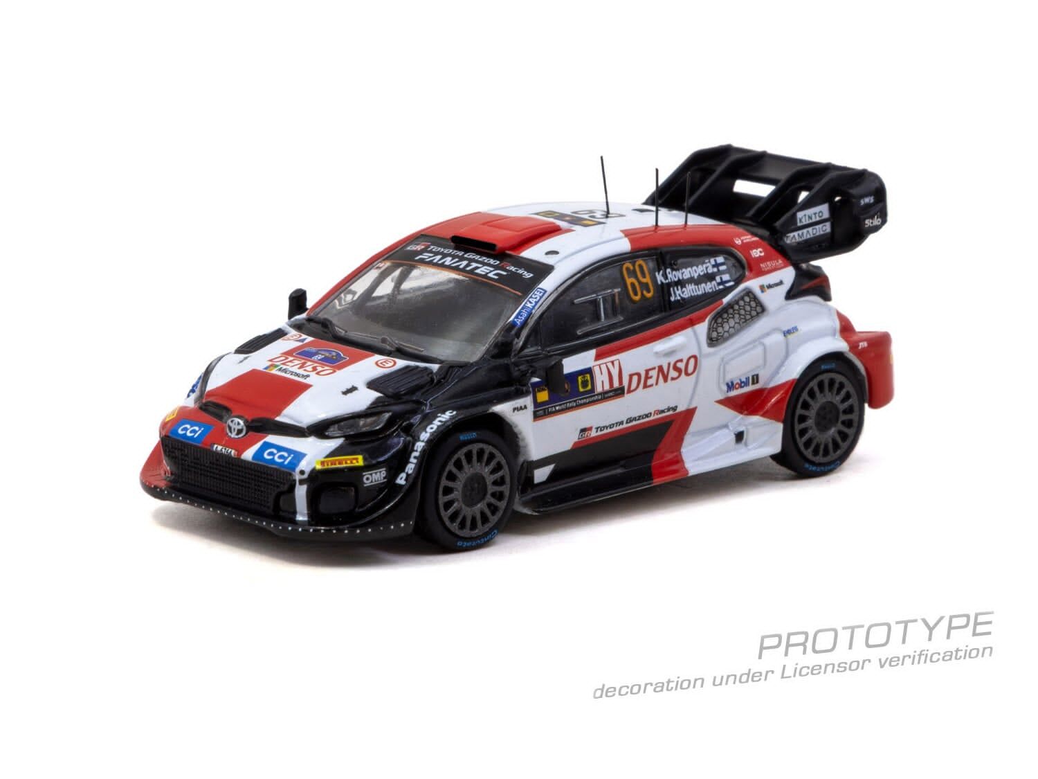 預訂:1/64 TARMAC Toyota GR YARIS Rally1 HYBRID Central European Rally 2023 WRC World Champion 2023 Kalle Rovanperä / Jonne Halttunen (T64-085-23CER69)
