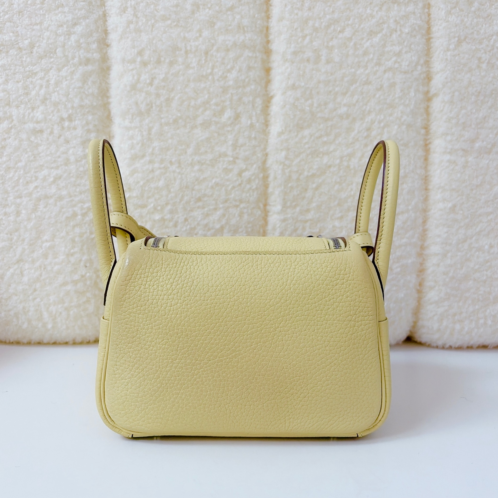 Hermes Mini Lindy - Jaune Poussin / SHW
