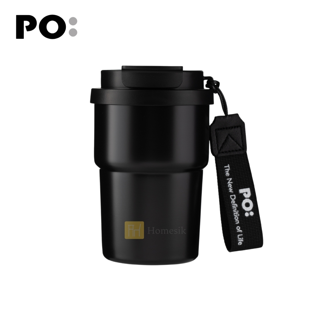 316不銹鋼 雙效保溫隨行杯 380ml (黑色) PO: 14948 DUAL陶瓷塗層
