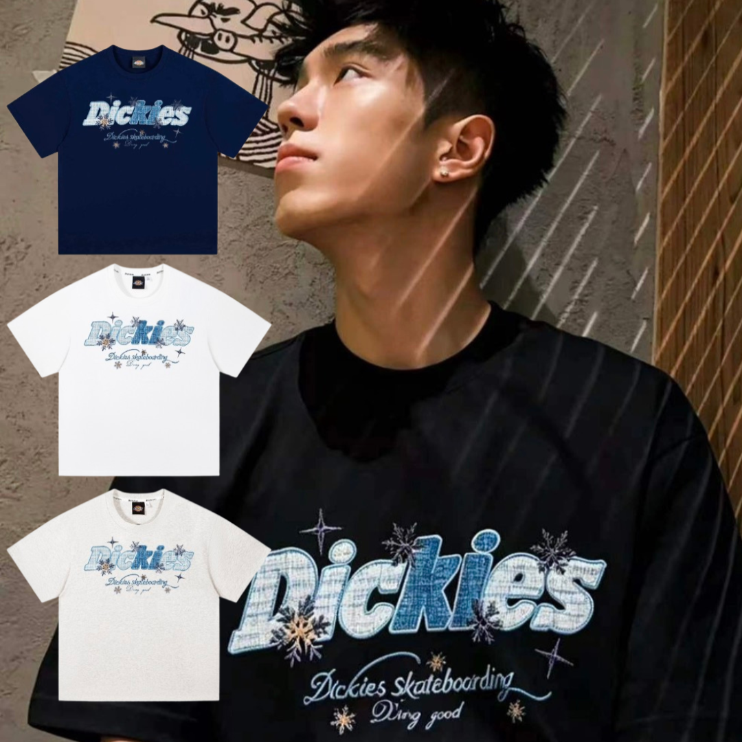 【預購商品】Dickies 立體雪花刺繡 短袖T恤 DKU262NKTE69