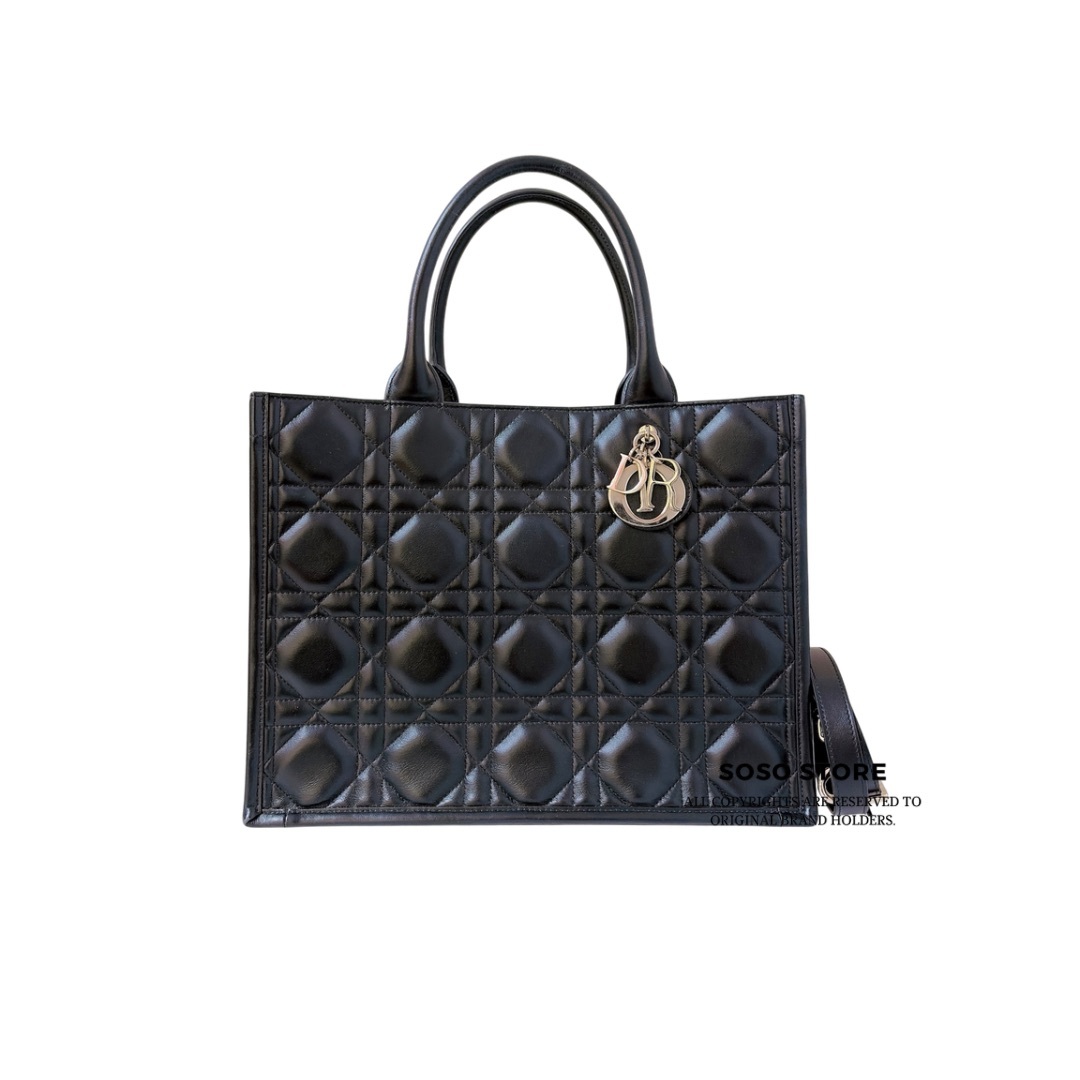 Dior Book Tote - Black / GHW