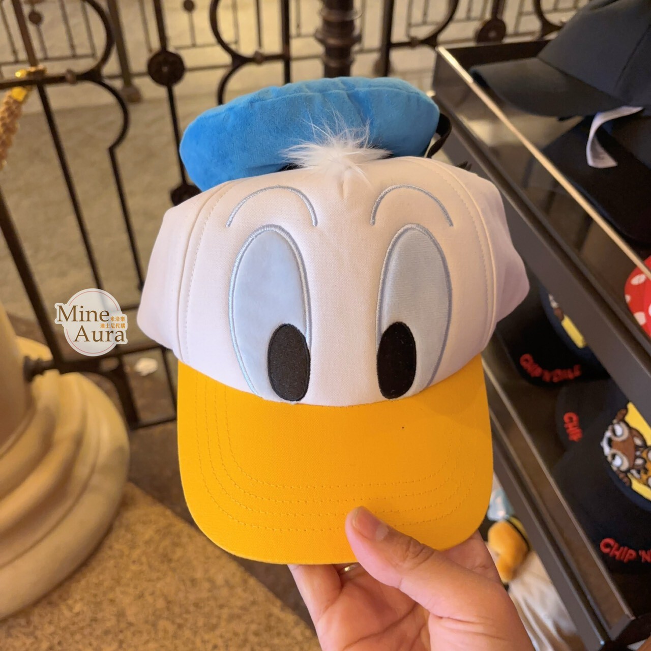 唐老鴨 Donald 大頭 小身體 造型帽 棒球帽 帽子 -上海迪士尼樂園