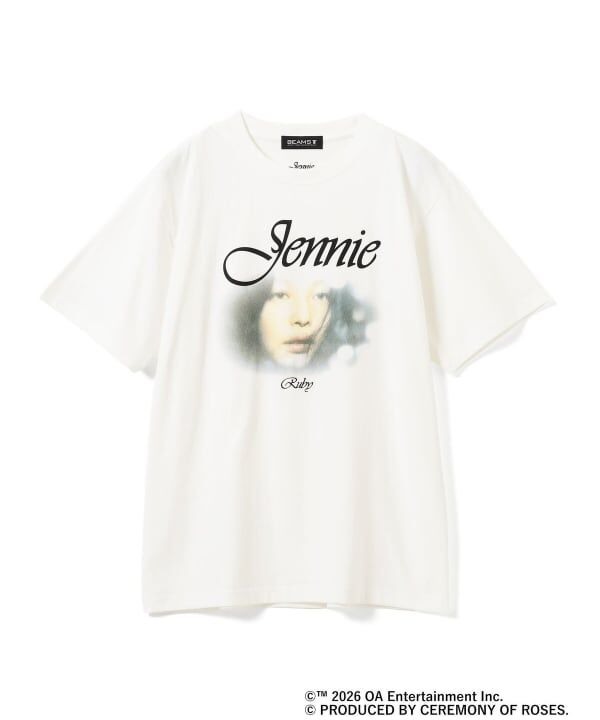 🇯🇵 BEAMS JENNIE / PhotoT-shirt① 白色 照片印花T 短T 短袖 專輯紀念T 金珍妮 Ruby / 預購