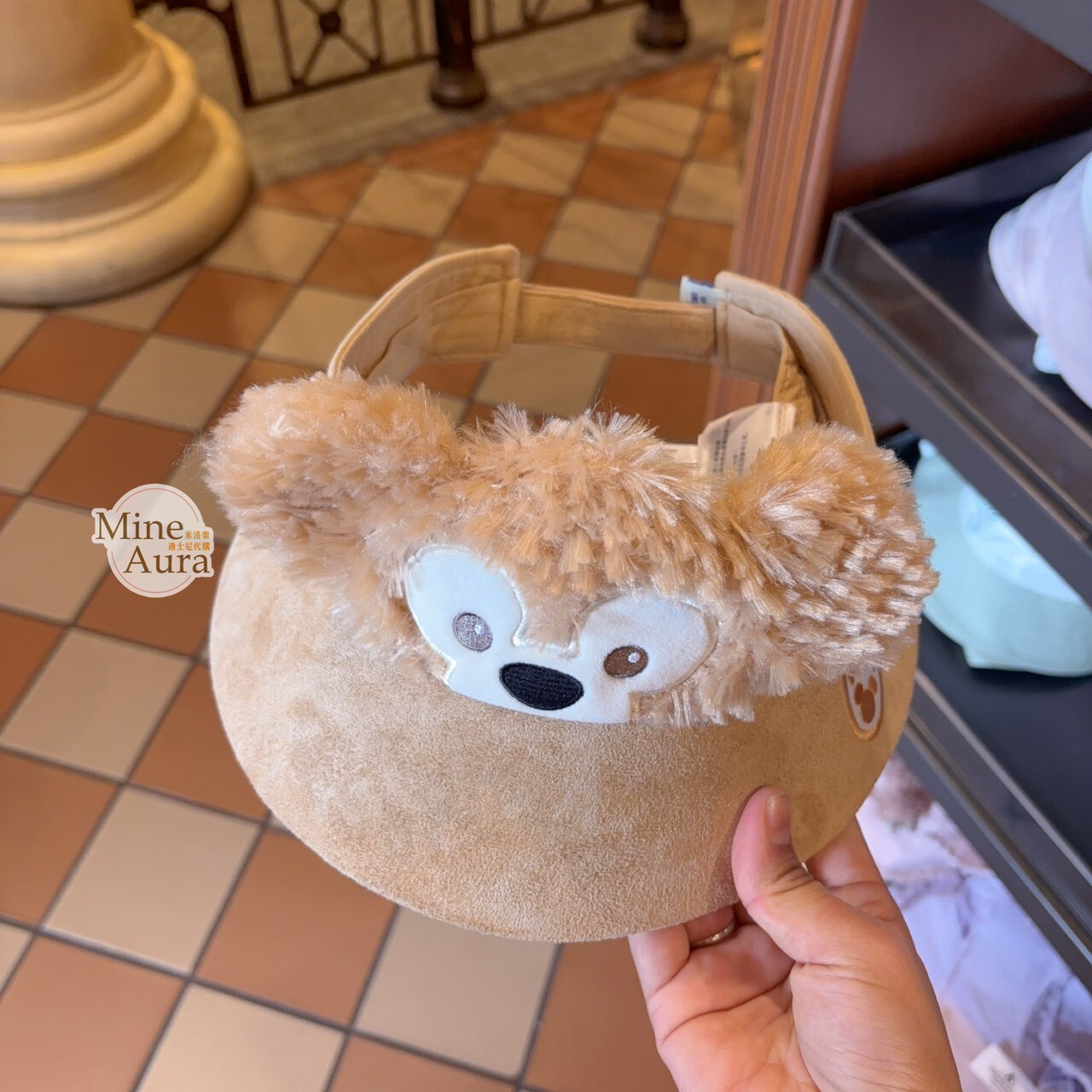 達菲 Duffy 造型 中空帽 空頂帽 遮陽帽 帽子 -上海迪士尼樂園