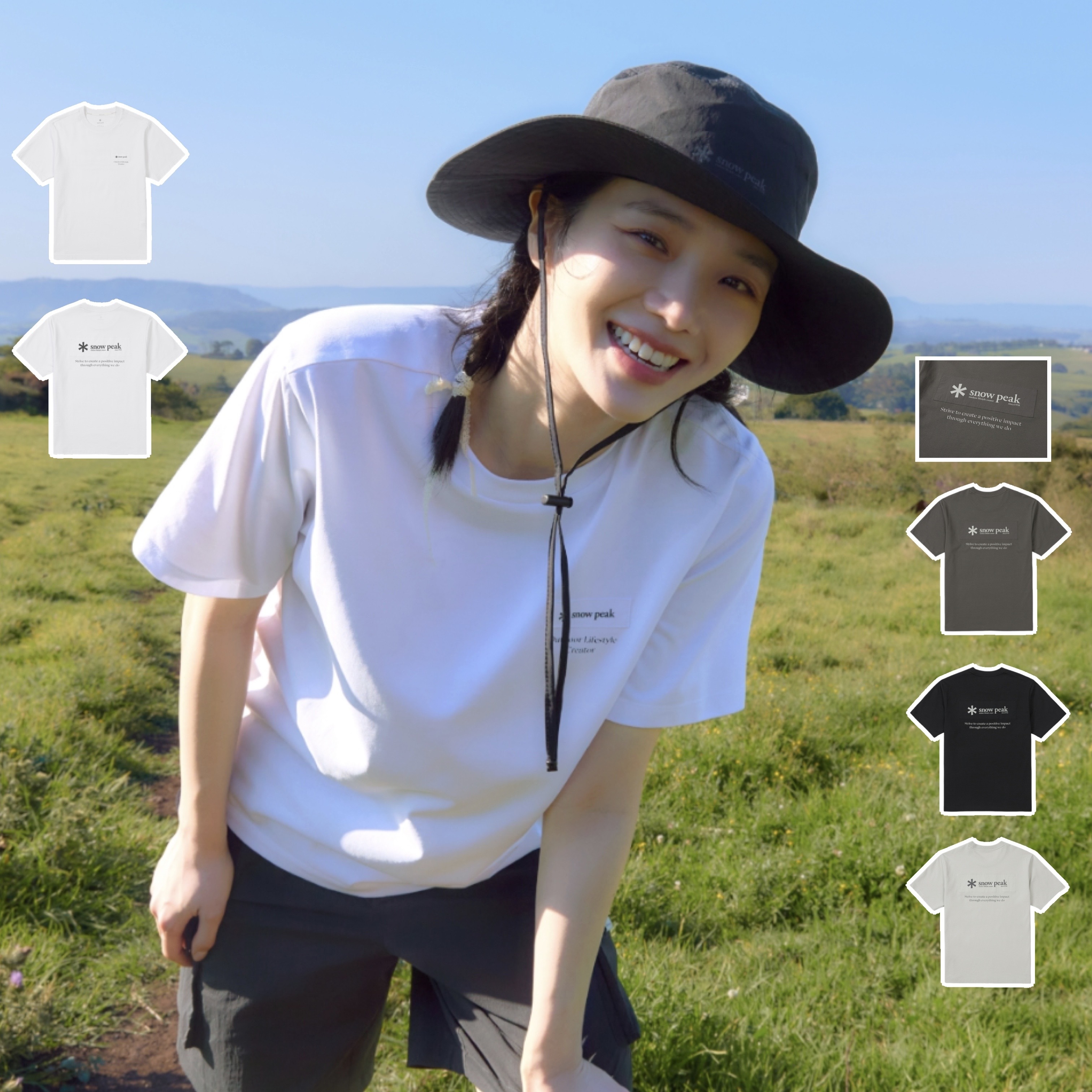 【現貨】snow peak Aerocool Woven Patch Short Sleeve T-shirt 26SS 背後box貼布 短tee S26MUFTS24