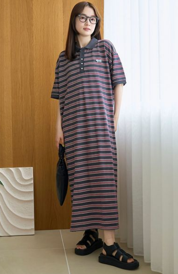 AL001 coen【Penneys 獨家】基本款 Polo 領連身裙