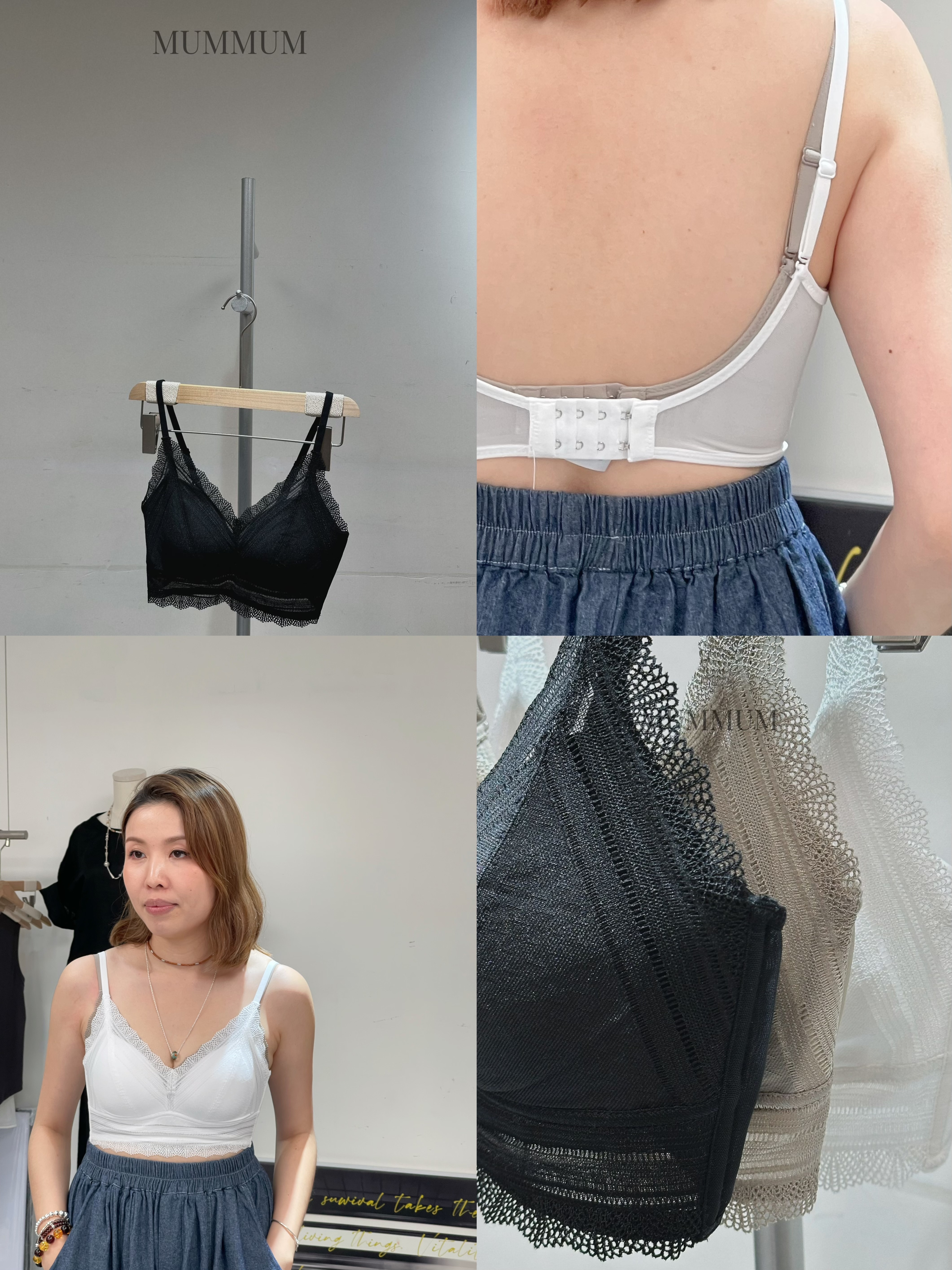 ac1436/有紋理小蕾絲內衣