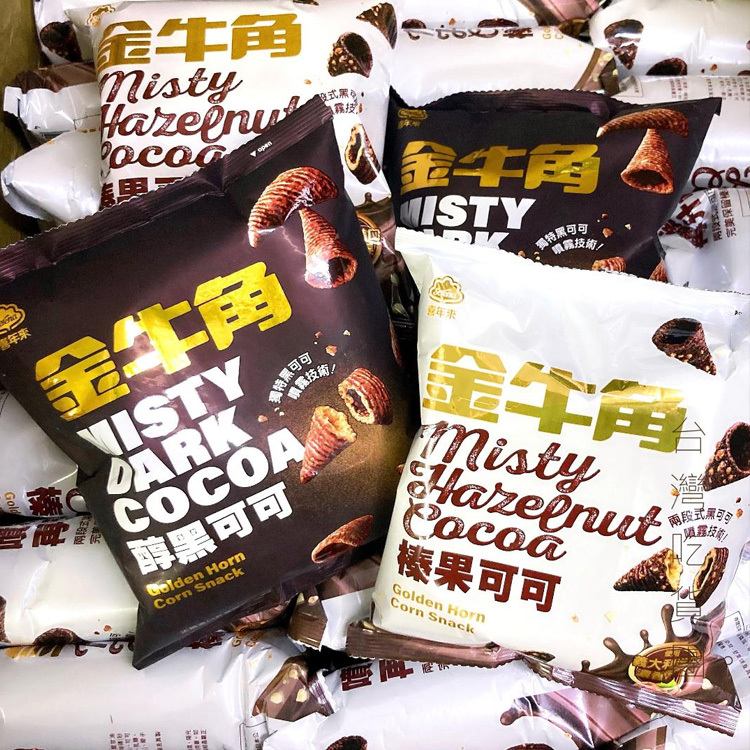 喜年來-金牛角 (噴霧醇黑可可50g / 噴霧榛果可可40g)