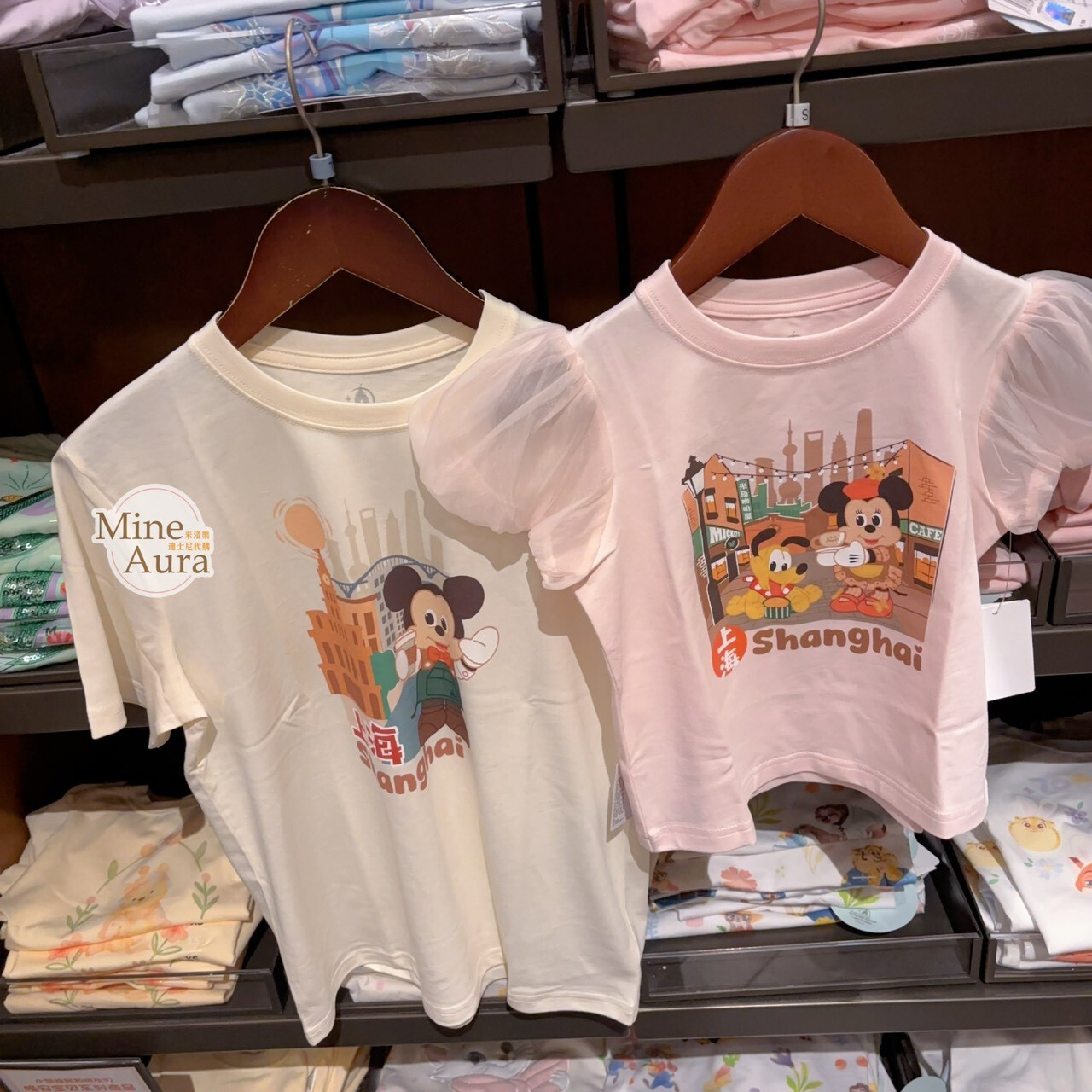 米奇和朋友們 都市醇香系列 米奇 Mickey 圖案 兒童 上衣 短T -上海迪士尼樂園