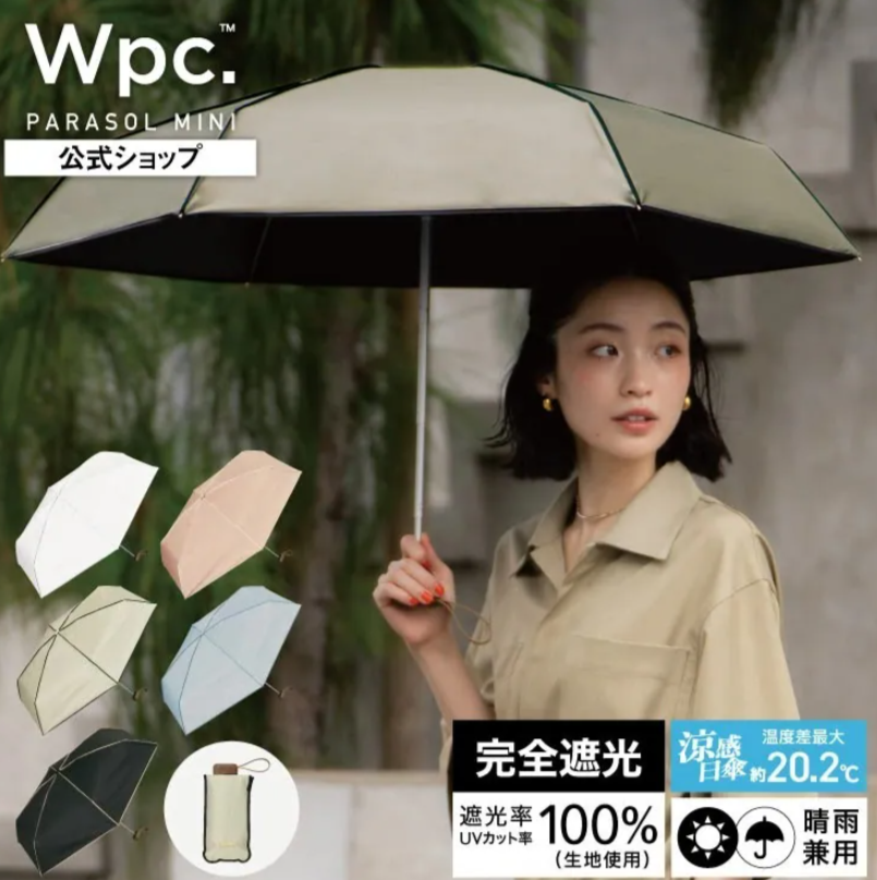 ac1448/wpc- 優雅滾邊迷你防UV遮陽傘/摺曡傘/縮骨遮/短遮(多色)