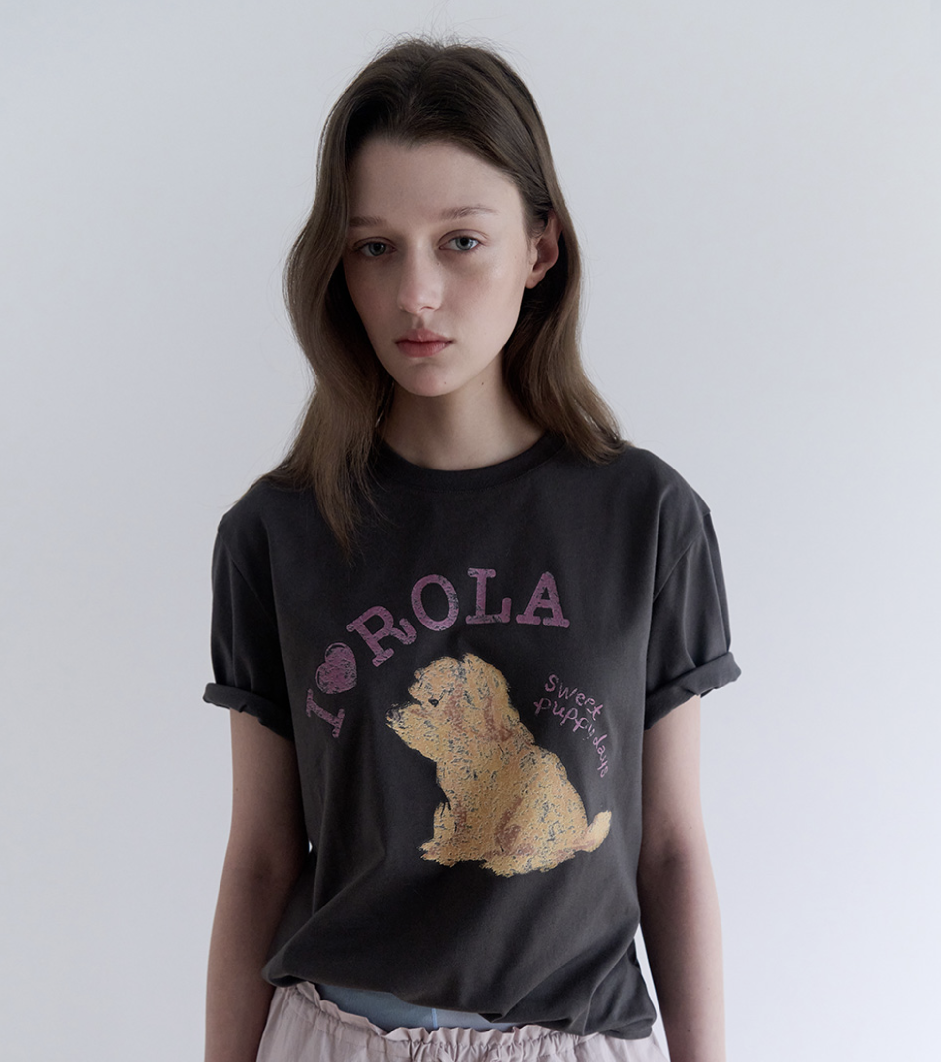 <韓國代購> ROLAROLA I LOVE ROLA PUPPY FRIENDS T-SHIRT