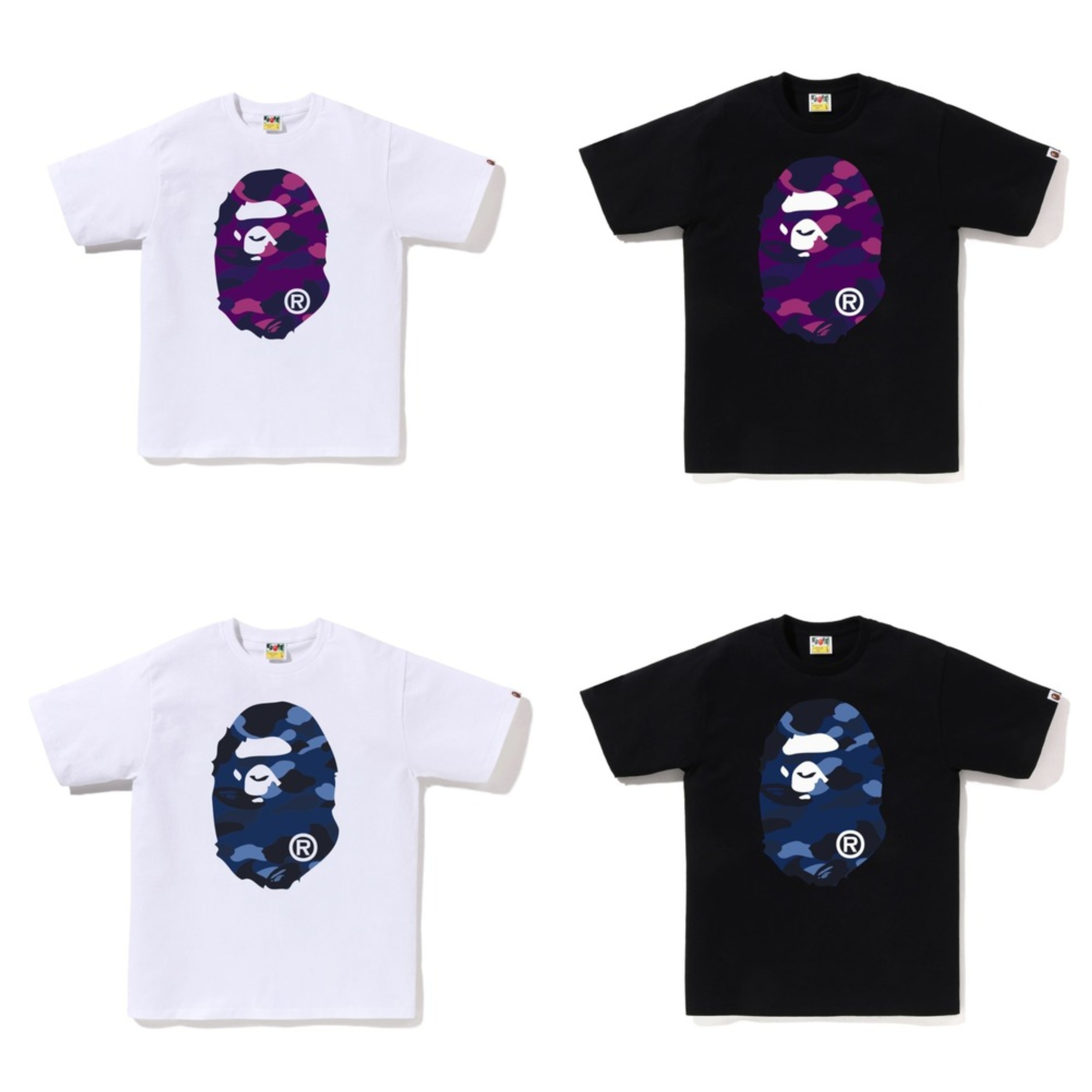 『代購+現貨商品』2026SS A BATHING APE BAPE COLOR CAMO BIG APE HEAD TEE 正反 大頭 迷彩 短T 現貨 1L80110017