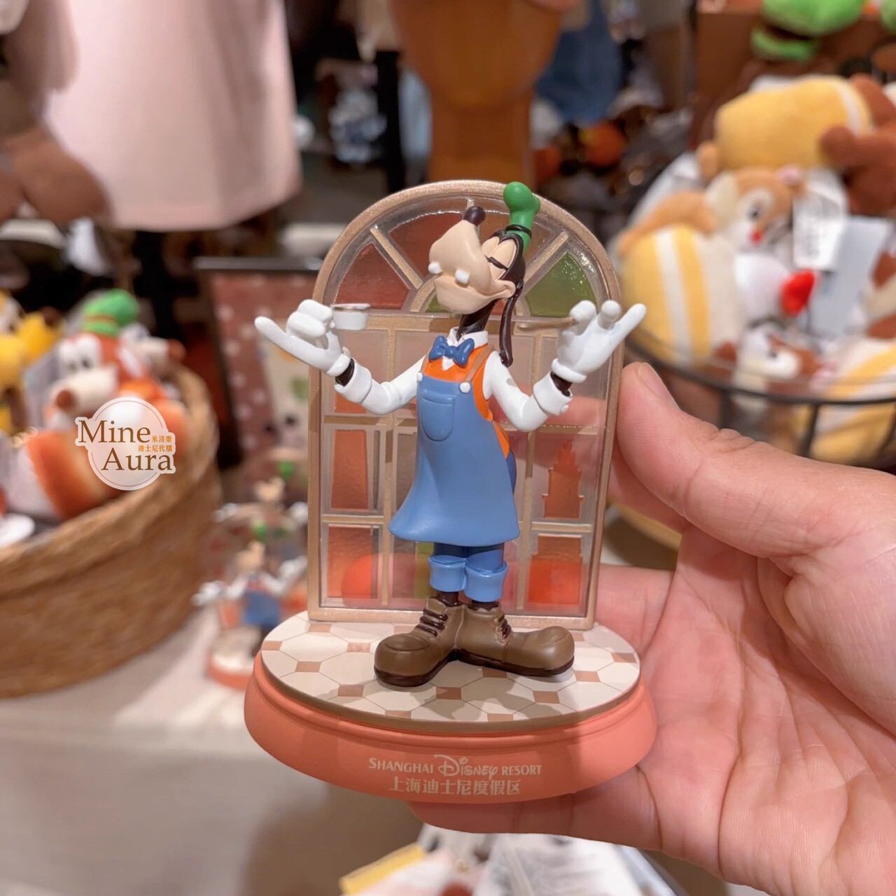 米奇和朋友們 都市醇香系列 高飛狗 Goofy 場景 造型 相片夾 擺飾品 -上海迪士尼樂園