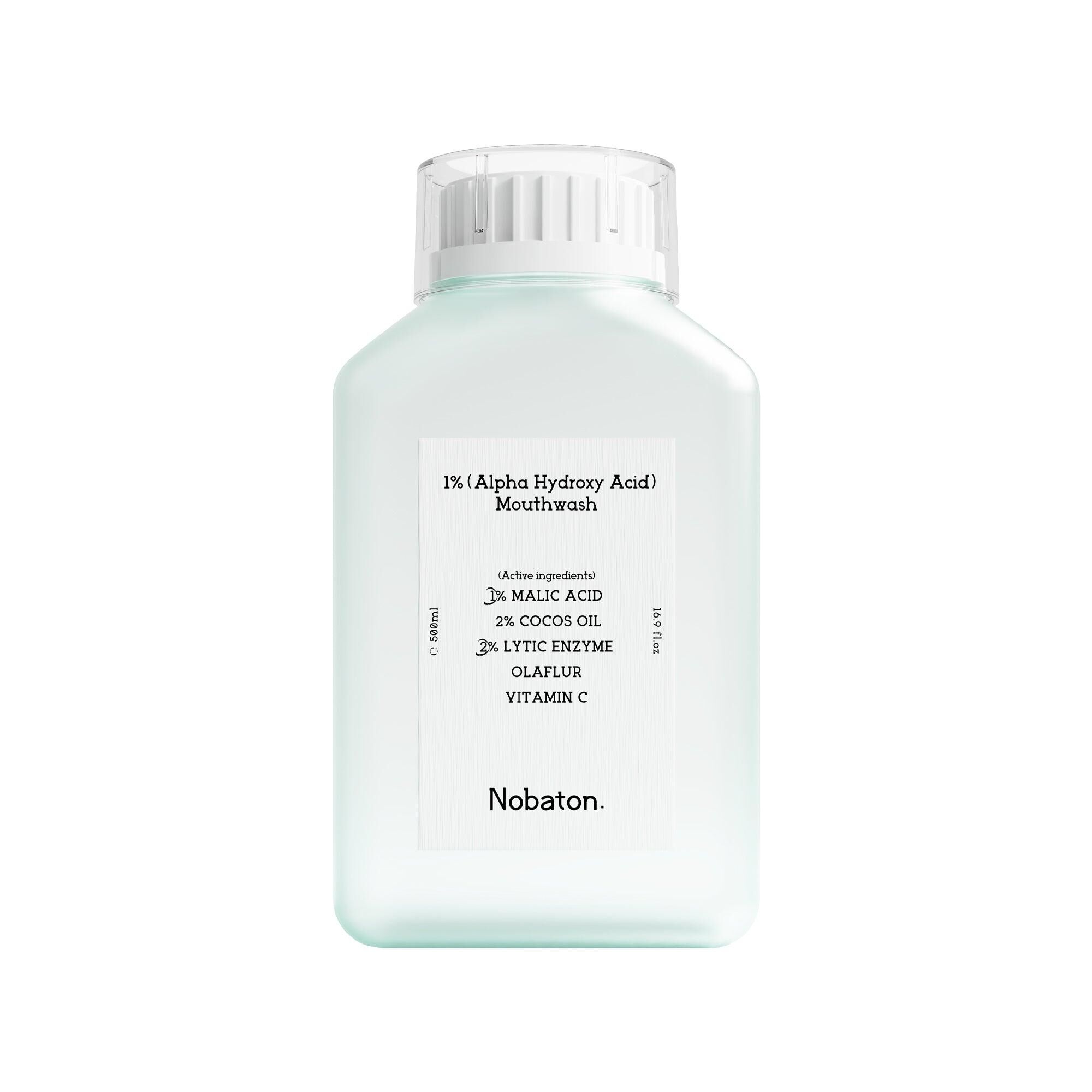 美國 Nobaton 諾巴頓農場【正品】1%果酸 漱口水 500ml 改善口臭・清新口氣・高級口腔精油護理 2% Frankincense Mouthwash 趙露思同款