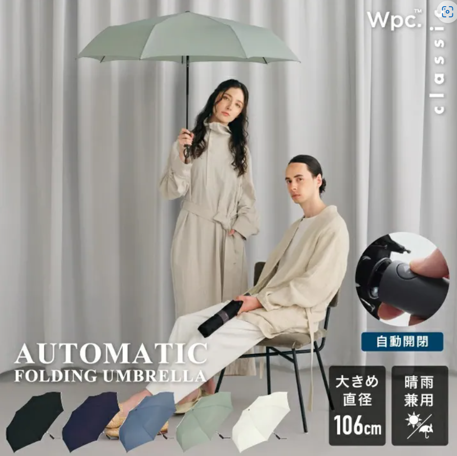 ac1450 -Unisex大直徑自動開合摺雨傘/縮骨遮/短遮(多色)