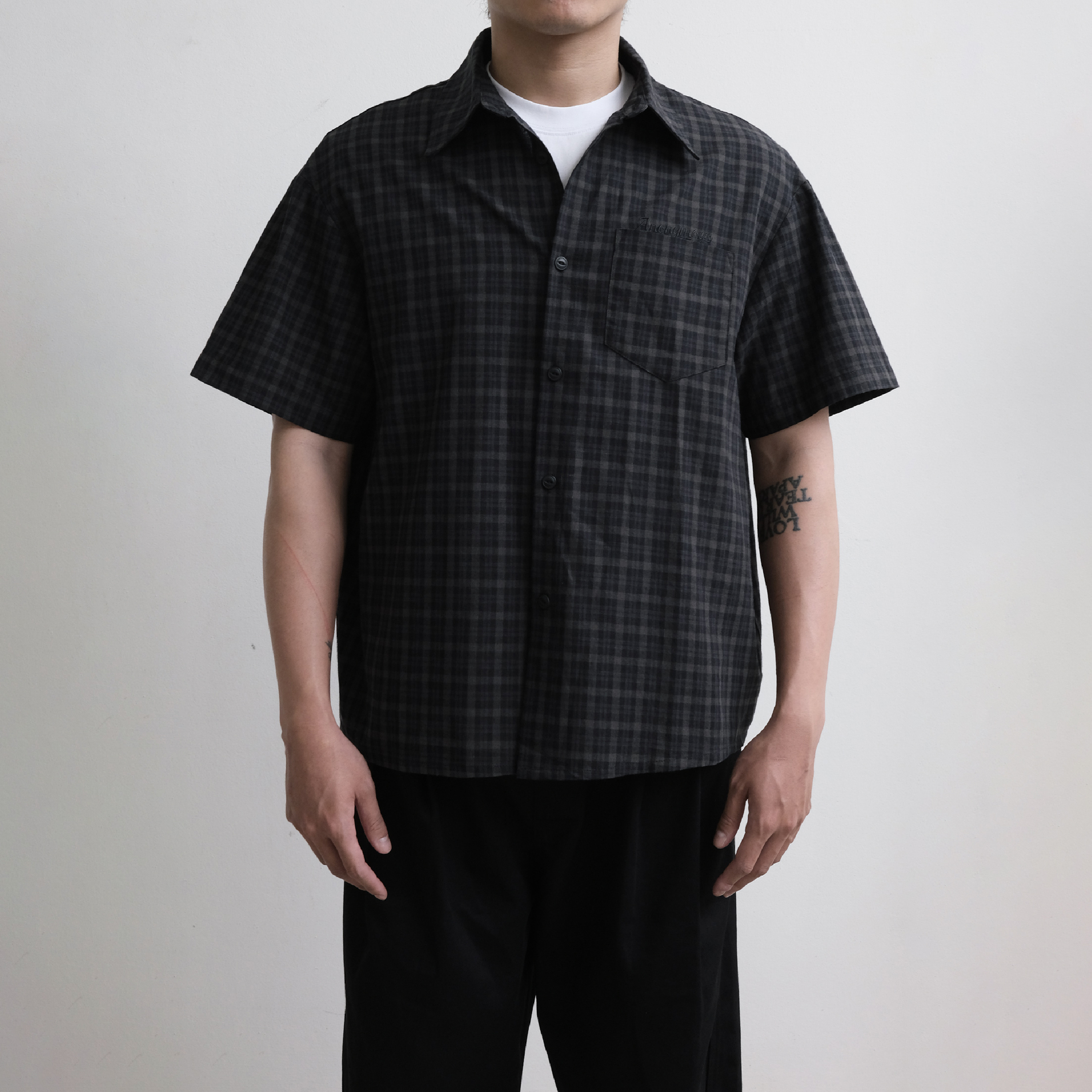 Anonymous Talking Short Sleeve Shirt 格紋襯衫