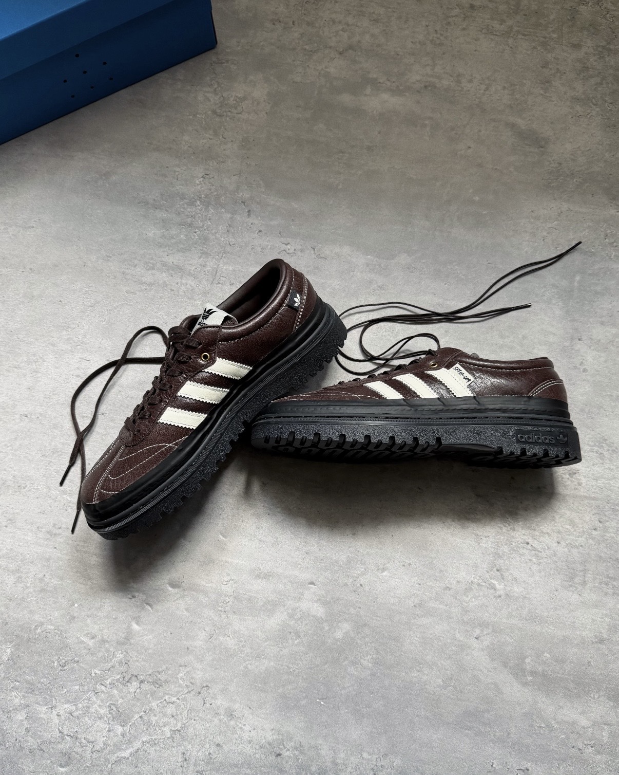 SONG FOR THE MUTE X ADIDAS SAMBA LX FREIZEIT S.F.T.M 咖啡 棕色 深棕 奶油白 解構 皮革 男女鞋 KI4762 / 預購