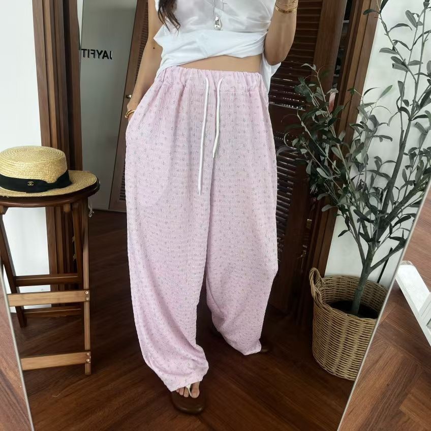🇰🇷 花花垂墜長褲/英國浪漫小兔薄罩衫