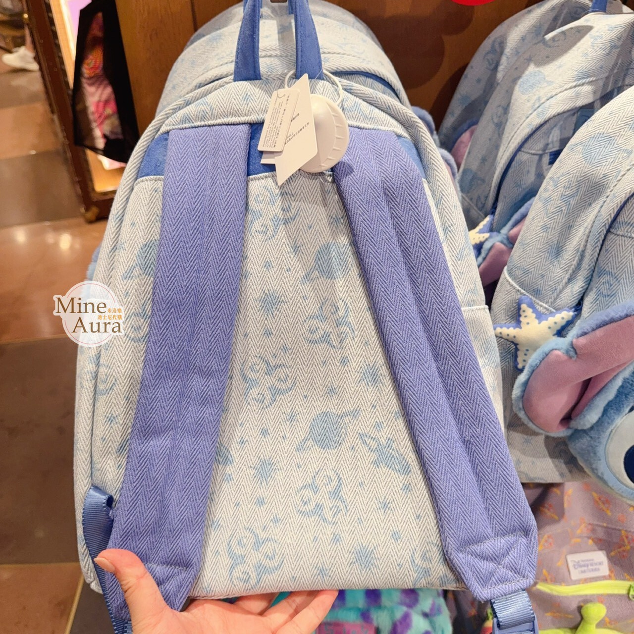 史迪奇 Stitch 絨毛大頭 造型 後背包 星際寶貝 Lilo & Stitch -上海迪士尼樂園