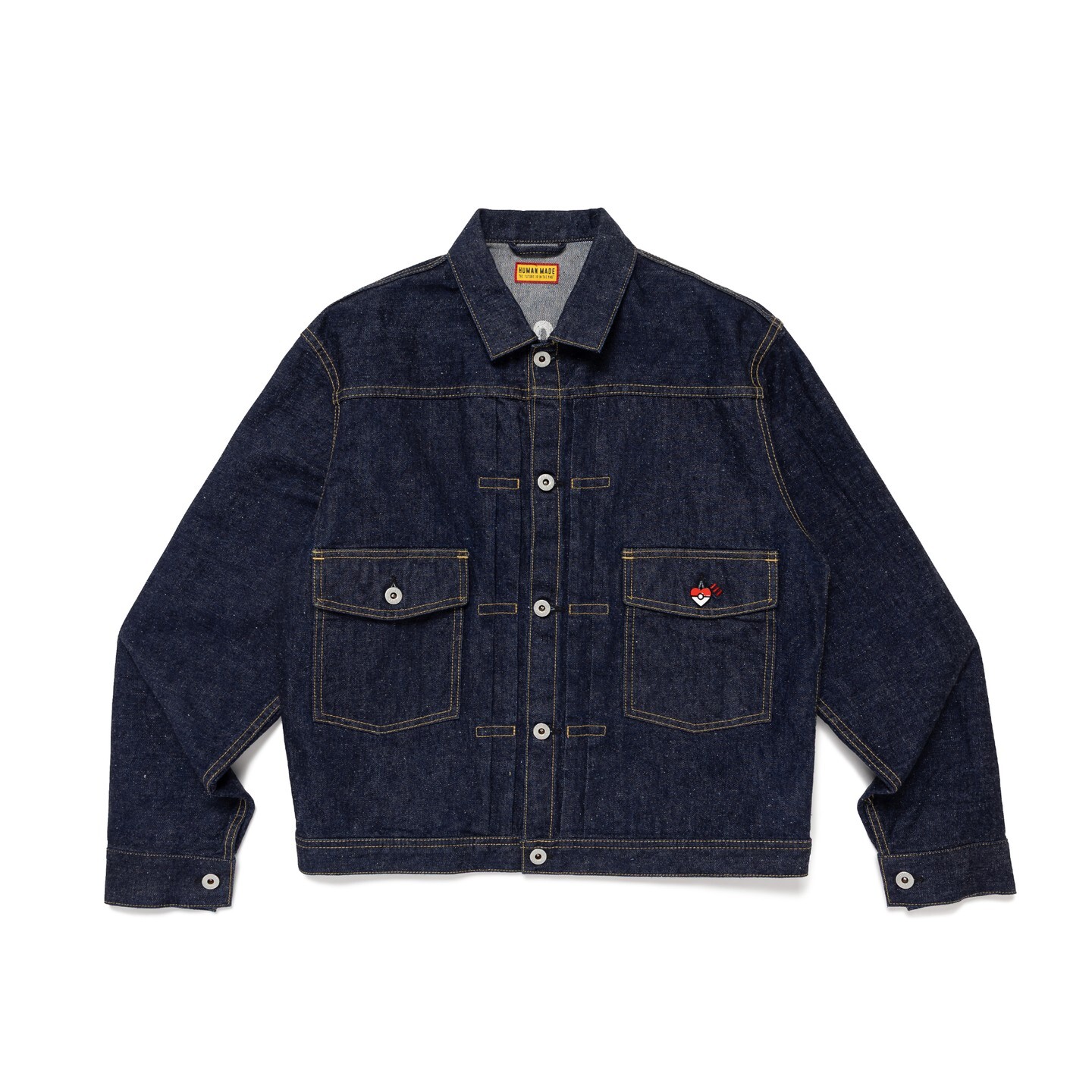 『即將到貨』2026SS HUMAN MADE POKEMON MADE Denim Jacket 寶可夢 聯名 皮卡丘 牛仔外套 現貨