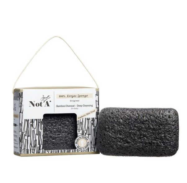 LB260530 - L5-Not Just A 蒟蒻身體潔淨梳乎厘 - 黑竹炭 100% Pure Konjac Sponge - Bamboo Charcoal BODY