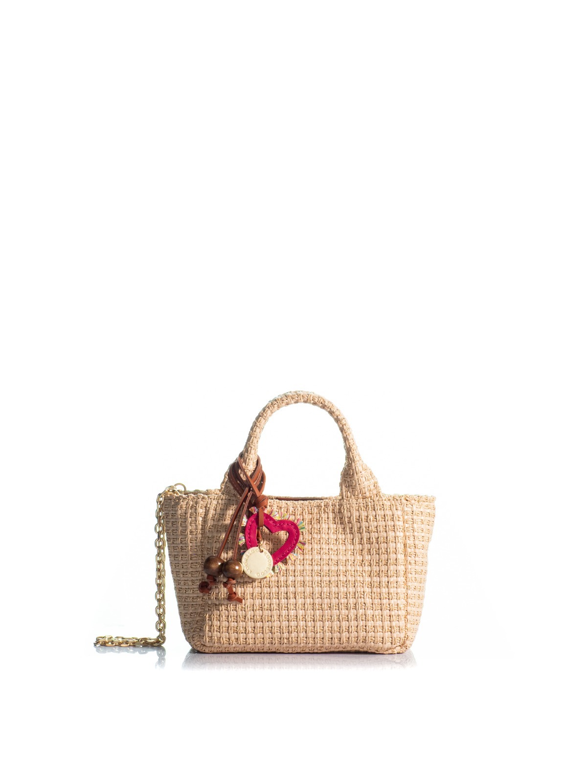 1KO0526-193 [KOORELOO] The Charming Tote Mini Small Natural/Gold Raffia #15202.0312.1603.1 (EU)