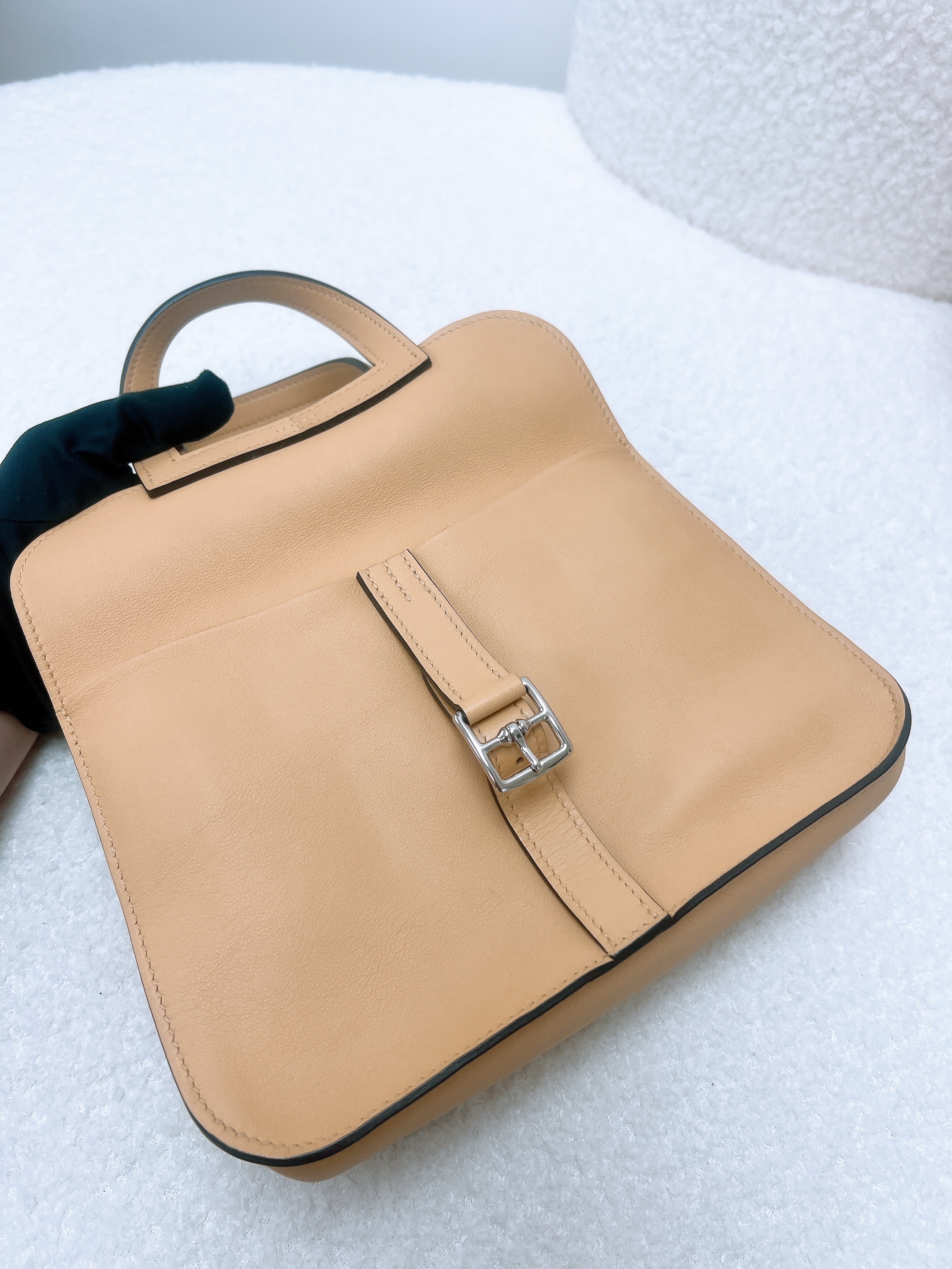 Hermes mini halzan (apricot brown/ swift/ stamp A)